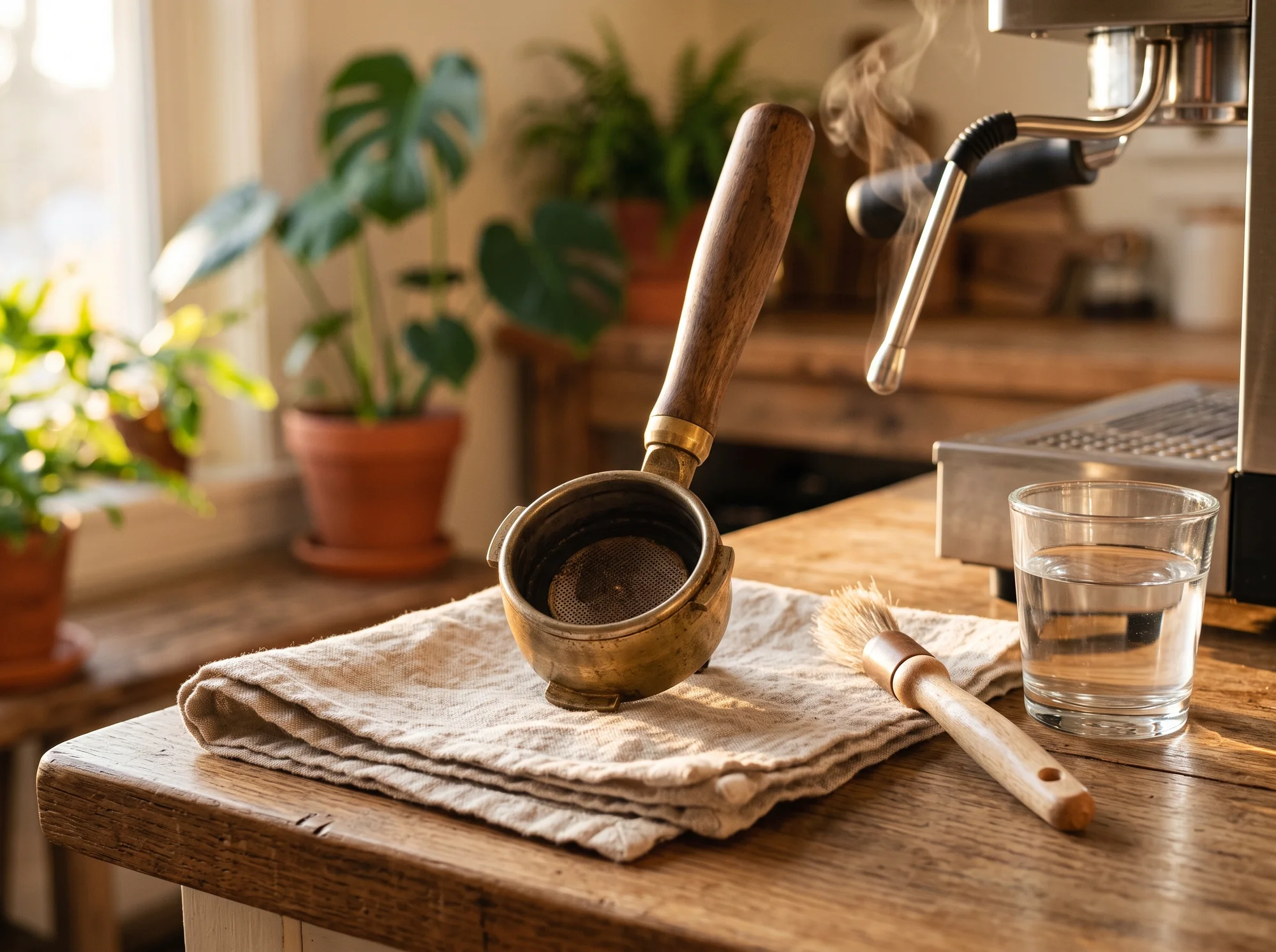 Cleaning the group, the portafilter and the milk system